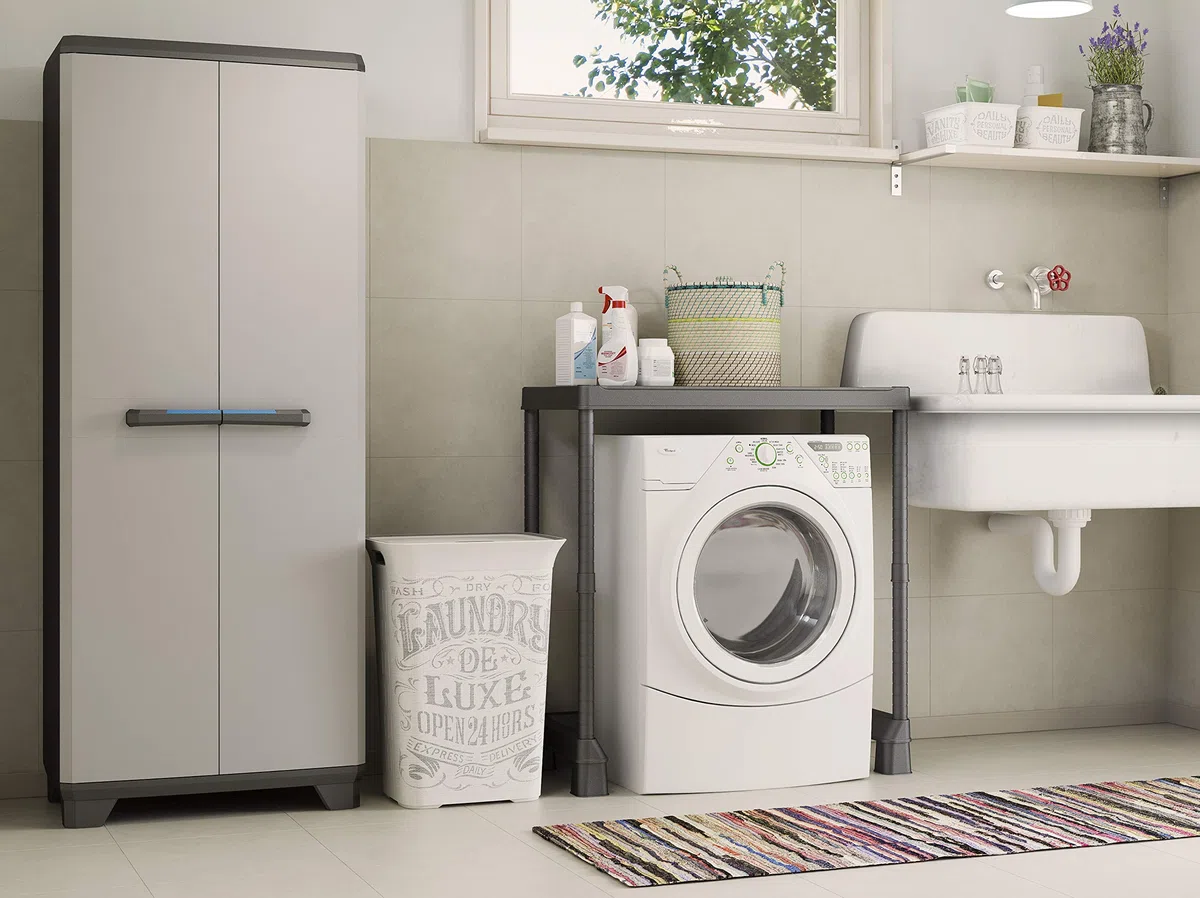 Curver Kis Chic Portabiancheria - Portabiancheria Decorato da 60 Lt - 44X35X61H Laundry Bag