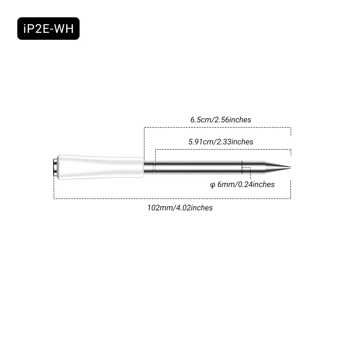 Inkbird INT-12-BW - Termometro wireless per carne, colore bianco