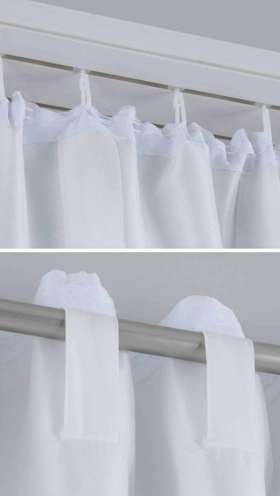 Gardinenbox Cationic Jena 2019037-2 - Set di 2 tende con passanti nascosti, 250 x 140 cm (altezza x larghezza), effetto lino, oscuranti, con fermatenda, colore: grigio talpa