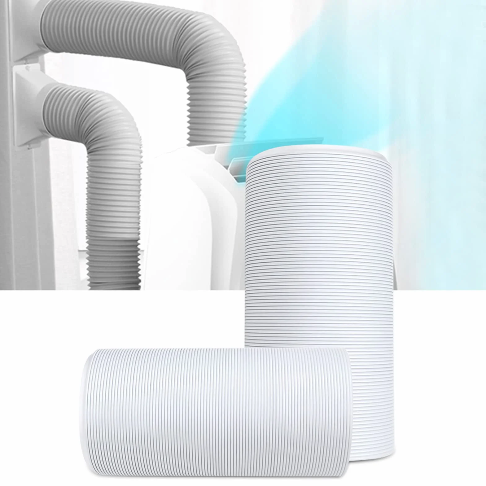 Tubo di Scarico Flessibile per Condizionatori - Universale e Portatile, Diametro 15 cm, Lunghezza 2 m, Perfetto per Sostituzione