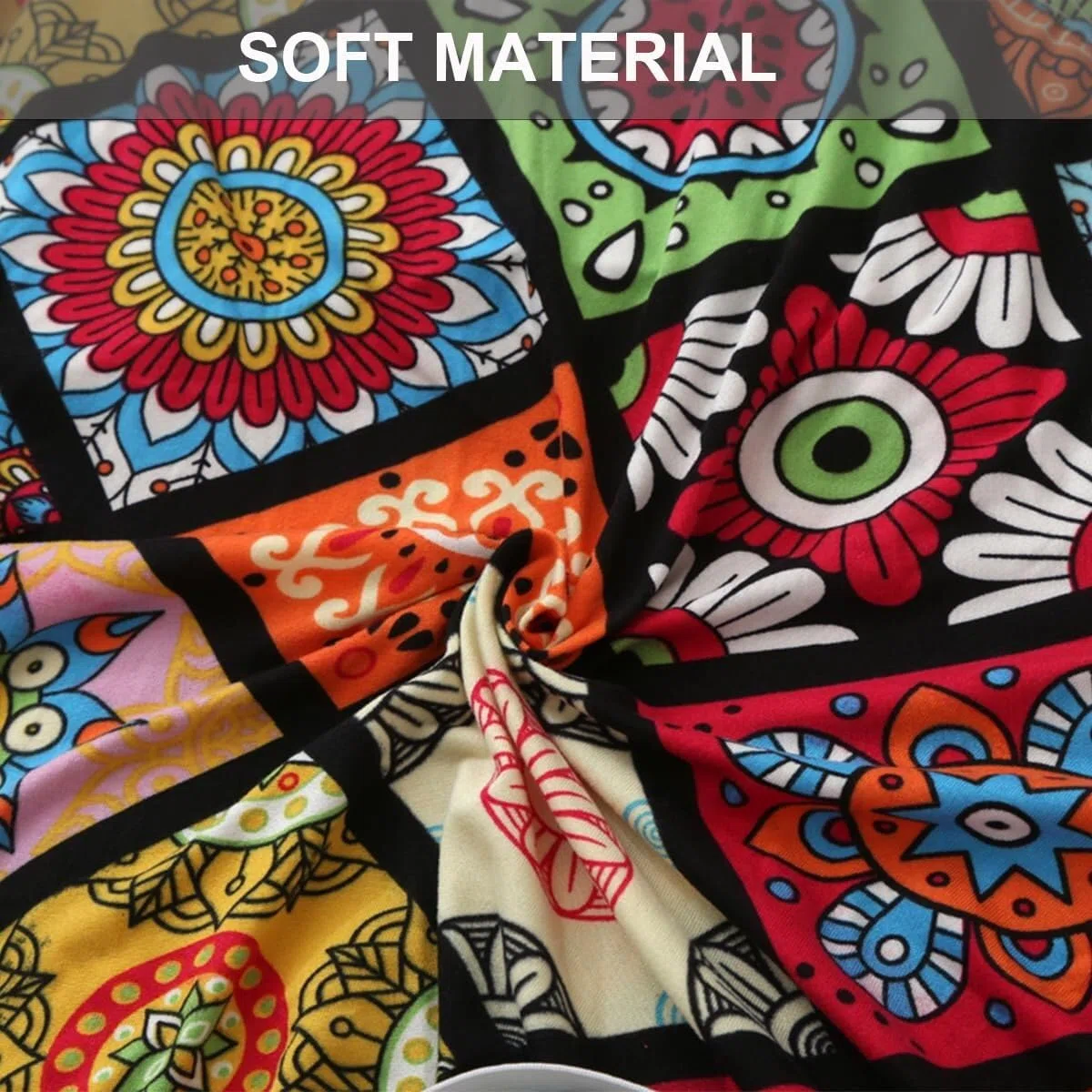 Coprisedia reclinabile con tasche per sedia elettrica, 4 pezzi, motivo floreale, elasticizzato, antiscivolo, protezione per mobili (B6)