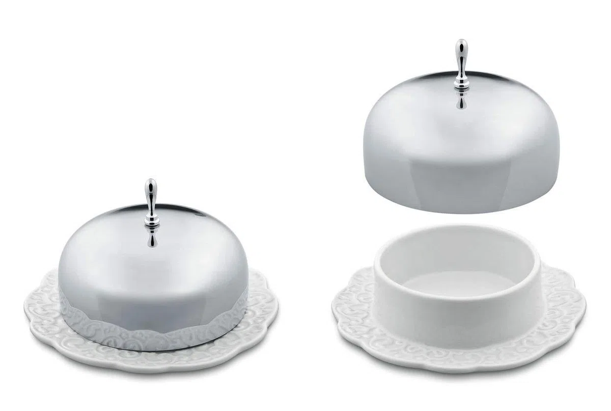 Alessi MW16 - Burriera in Porcellana, Colore: Bianco