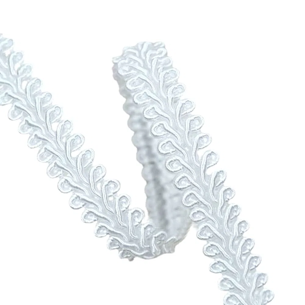 Nastro di pizzo in poliestere, 13 m, 10 mm, 10 mm, per fai da te, sposa, matrimonio, festa, costume, artigianato, cucito, confezioni regalo, bianco