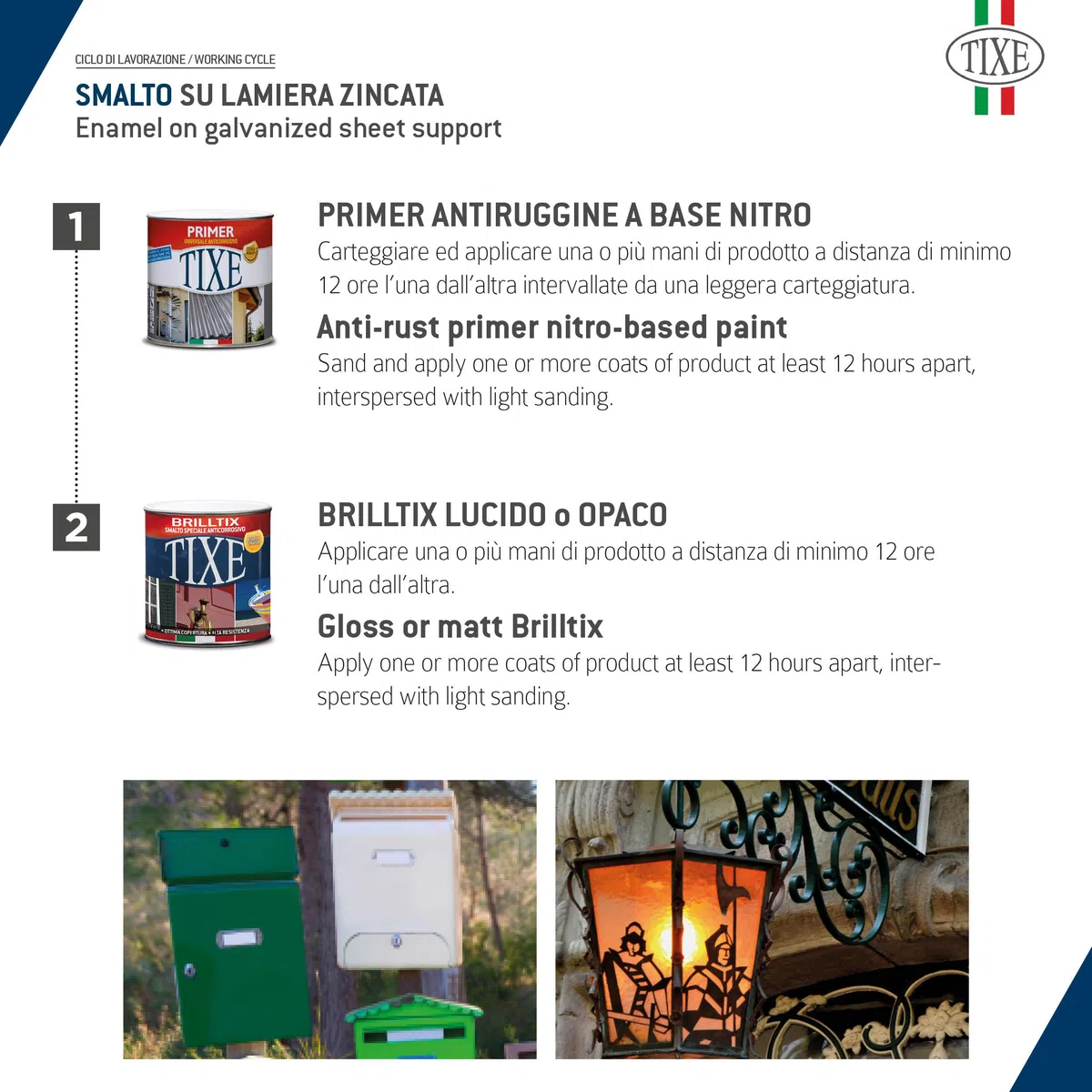 TIXE Smalto a Solvente Brilltix | Vernice a Solvente con Finitura Lucida e Brillante, Uniforme e Compatta, Alta Resistenza | 500 ml | Nero Lucido | Made in Italy (104.513)