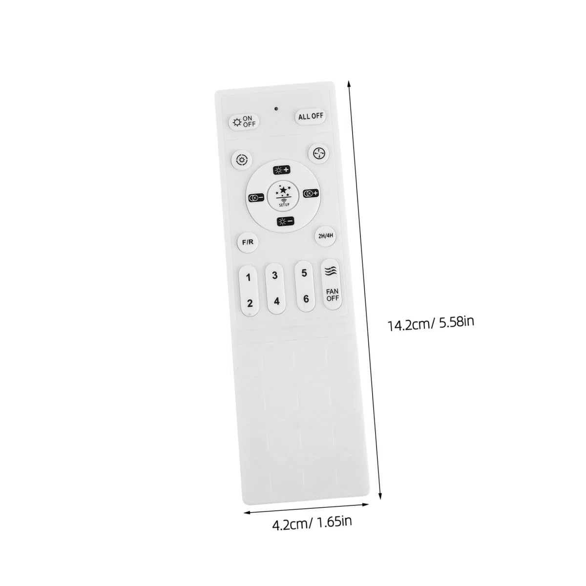 Toddmomy Telecomando Wireless Controllo della Velocità e Regolazione della Luce per Ventilatore da Soffitto Plastica Bianca, per Creare Un'ambiente in Camera da Letto