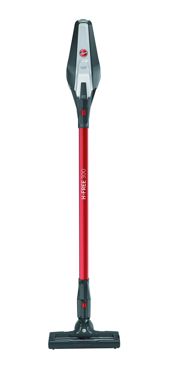 Hoover Hf322Afp 011 39400957 Scopa Ricaricabile senza Filo, 44.4W, 80 Decibel, Grigio Ossidiana e Rosso Metallizzato
