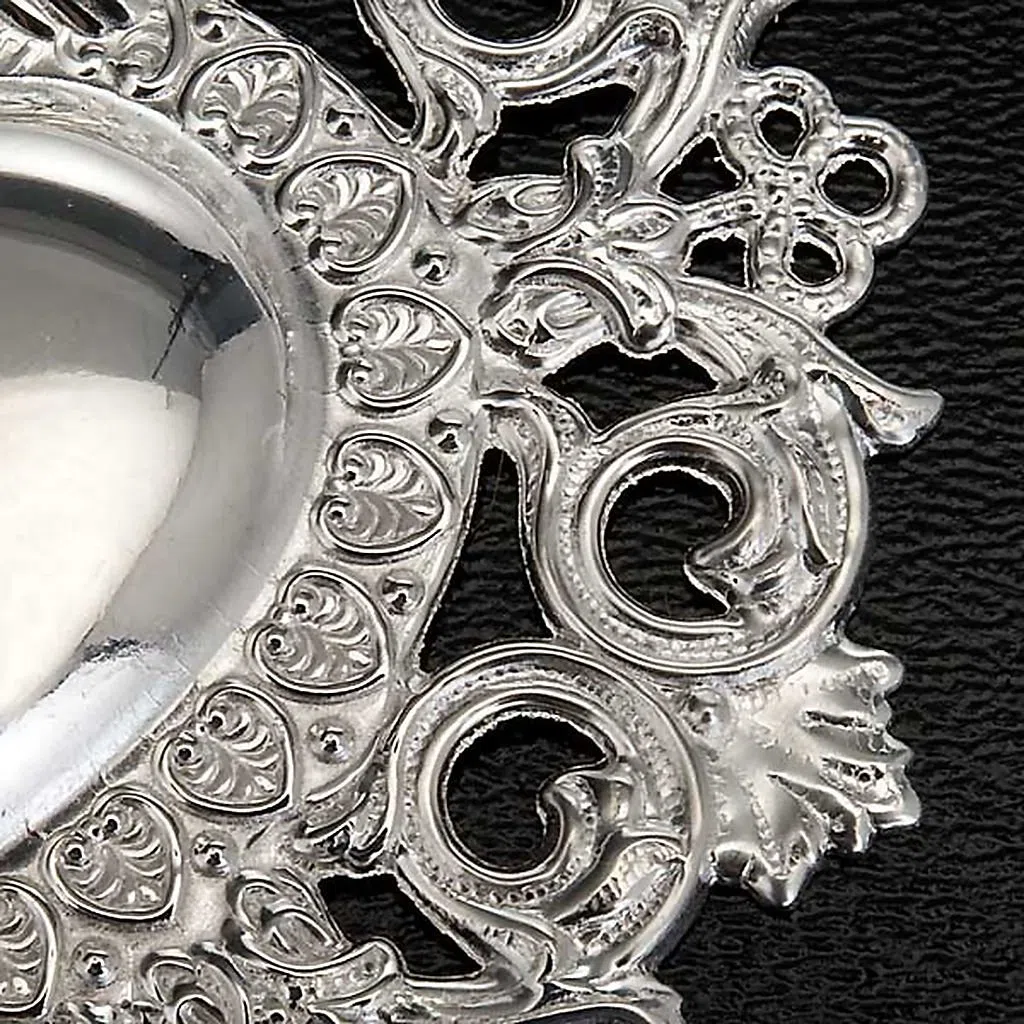 Holyart Cuore votivo Ave Maria 9.5x7.5 cm, Argento