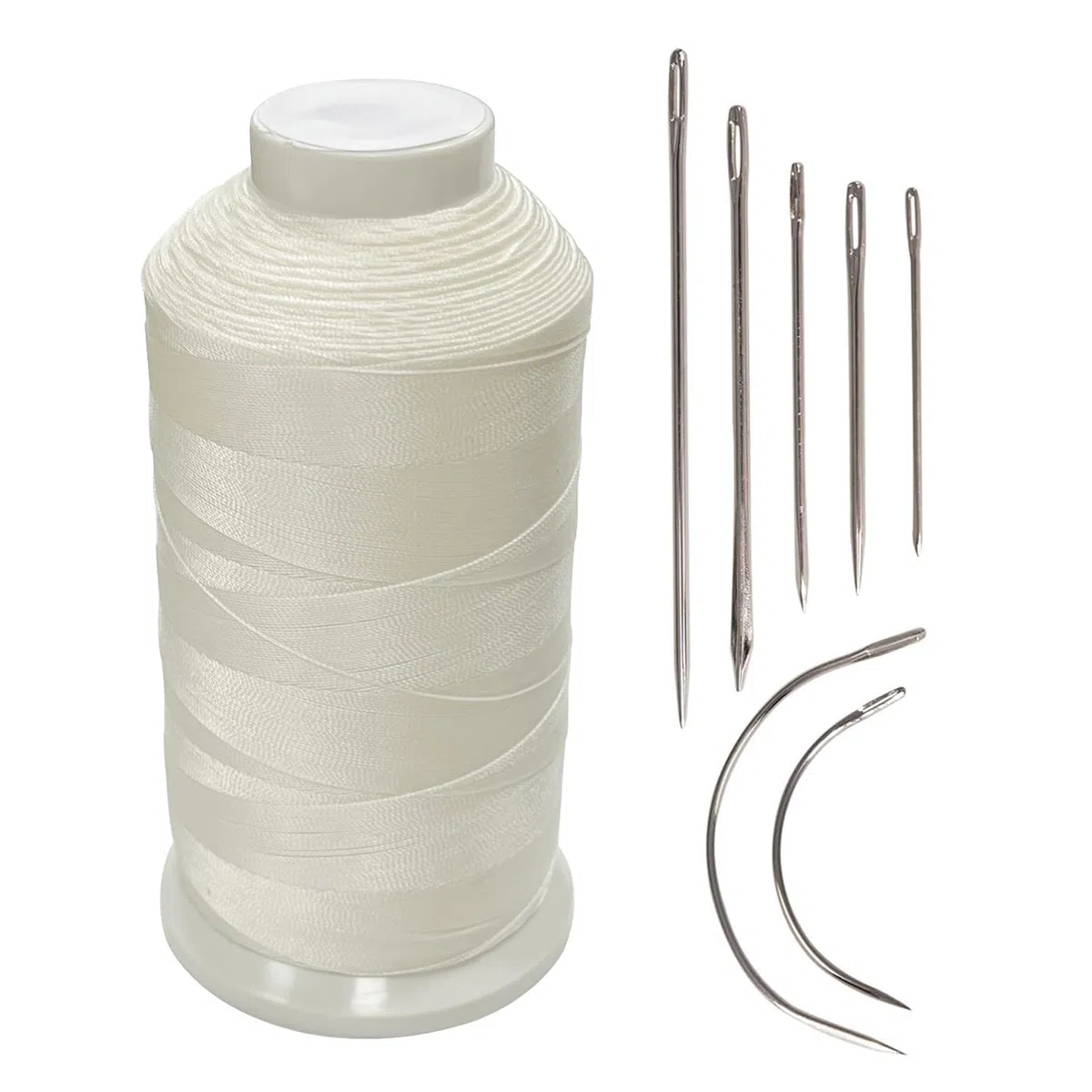 Haobase rivestimento in nylon per cucire 1.371,6 m, in pelle, borse, scarpe, tela, con kit di aghi da cucito