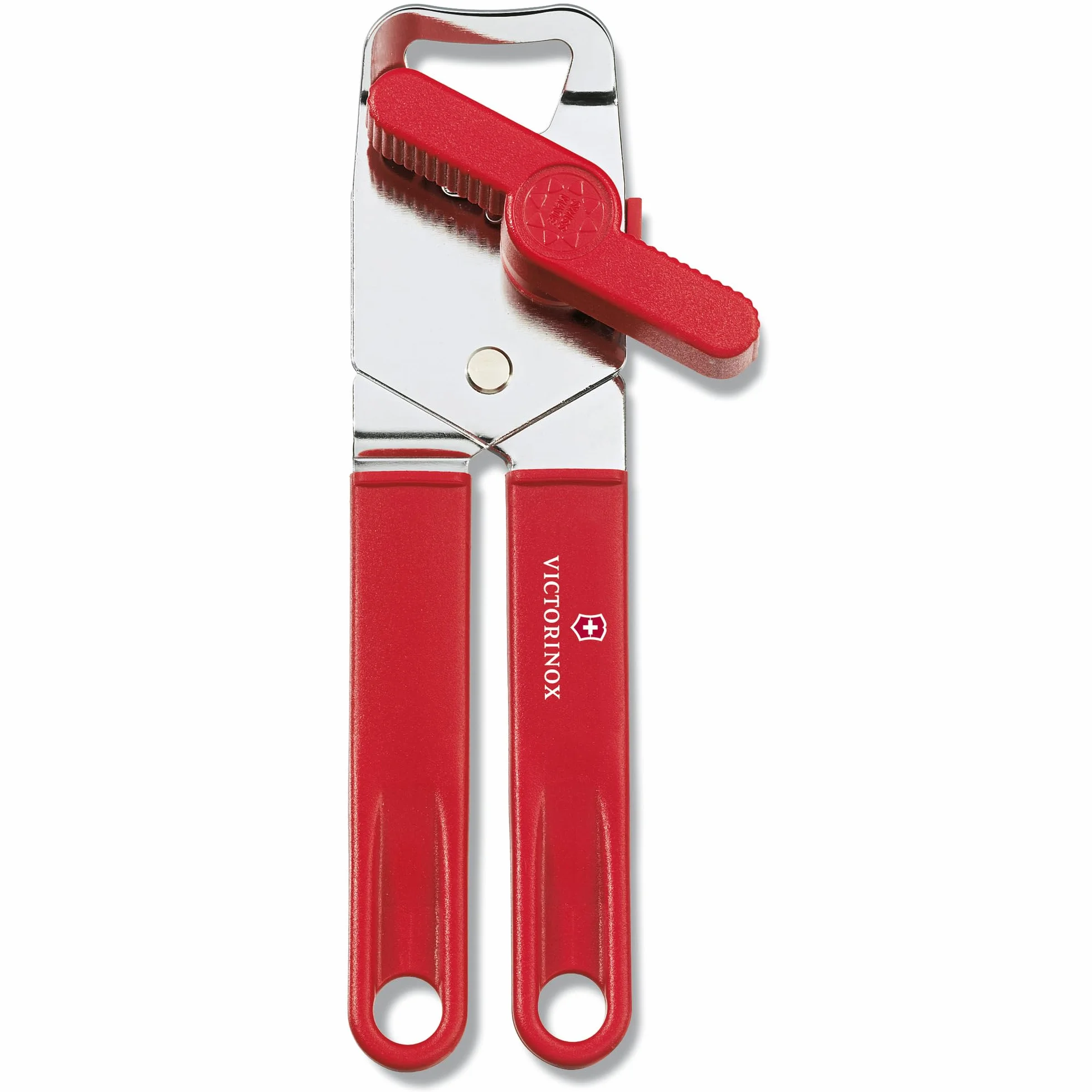 Victorinox Apriscatole universale, con apribottiglie, Manipolazione sicura, Robusta impugnatura in plastica, Swiss Made