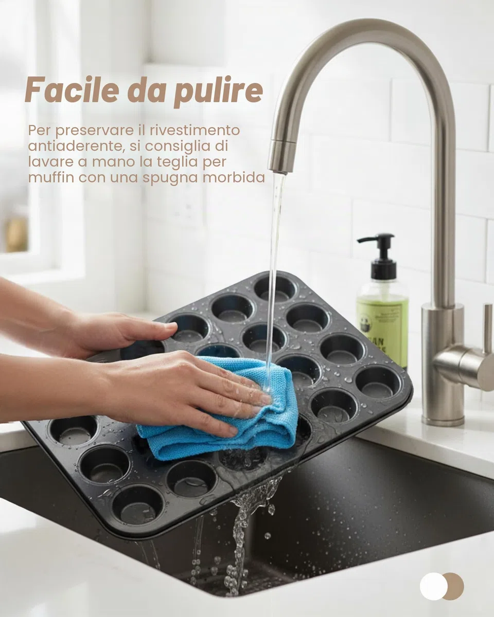 Bake Choice Inclusi 200 Pezzi Pirottini in Carta,Muffin Stampo Mini,Teglia Muffin 24,Rivestimento Antiaderente per Cupcake