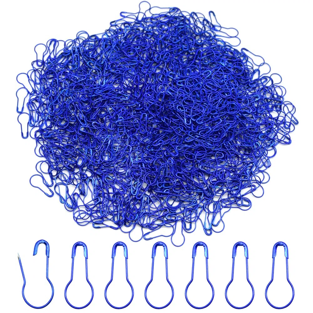 1000 Pezzi Spille da Balia Spille di Sicurezza per Lampadine Metallo Piccole Calabash Pin Fisso Vestiti Spille per Abbigliamez Crafting (Blue)