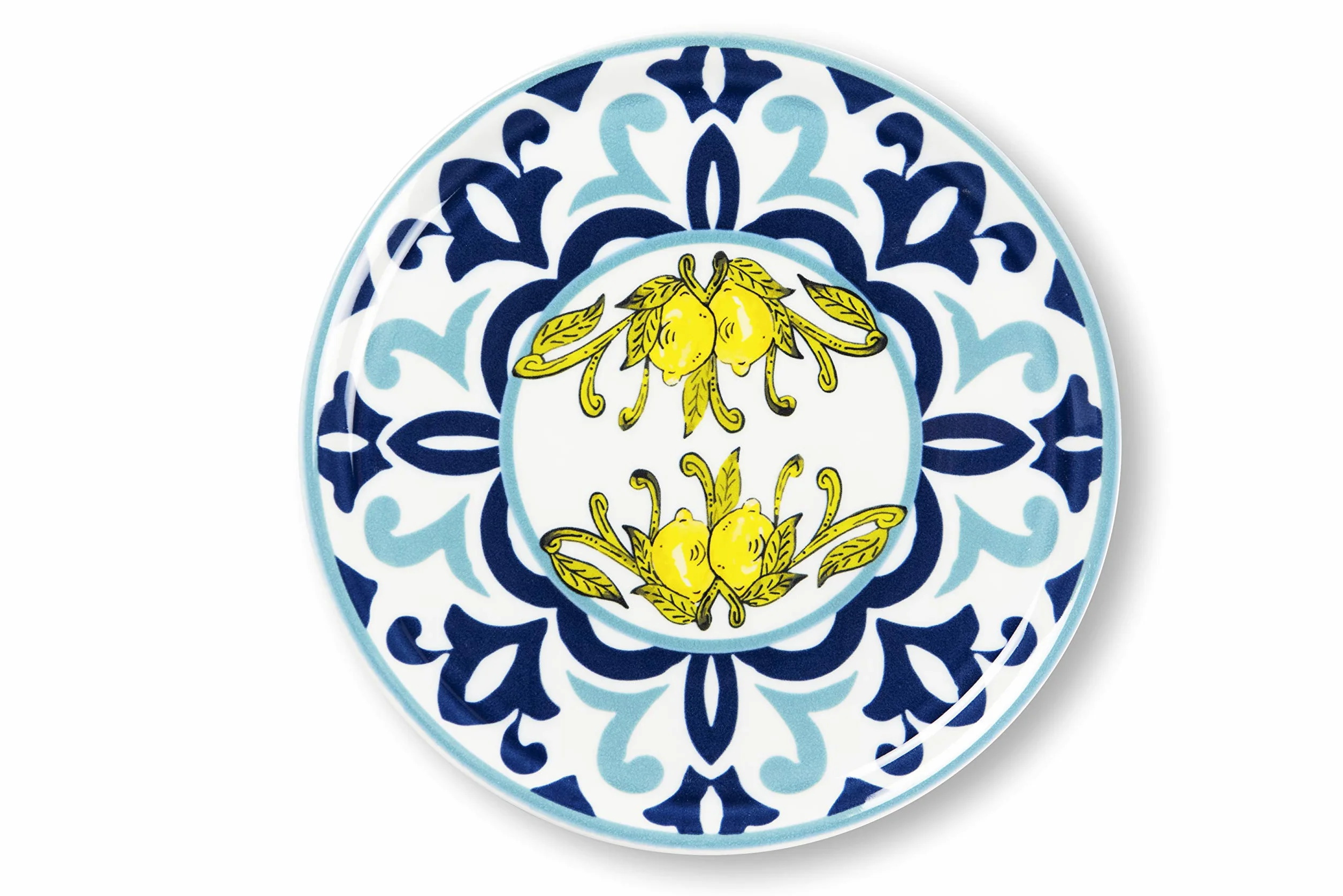 Excelsa Amalfi Set 6 Piatti Pizza, Porcellana, Diametro 31 cm