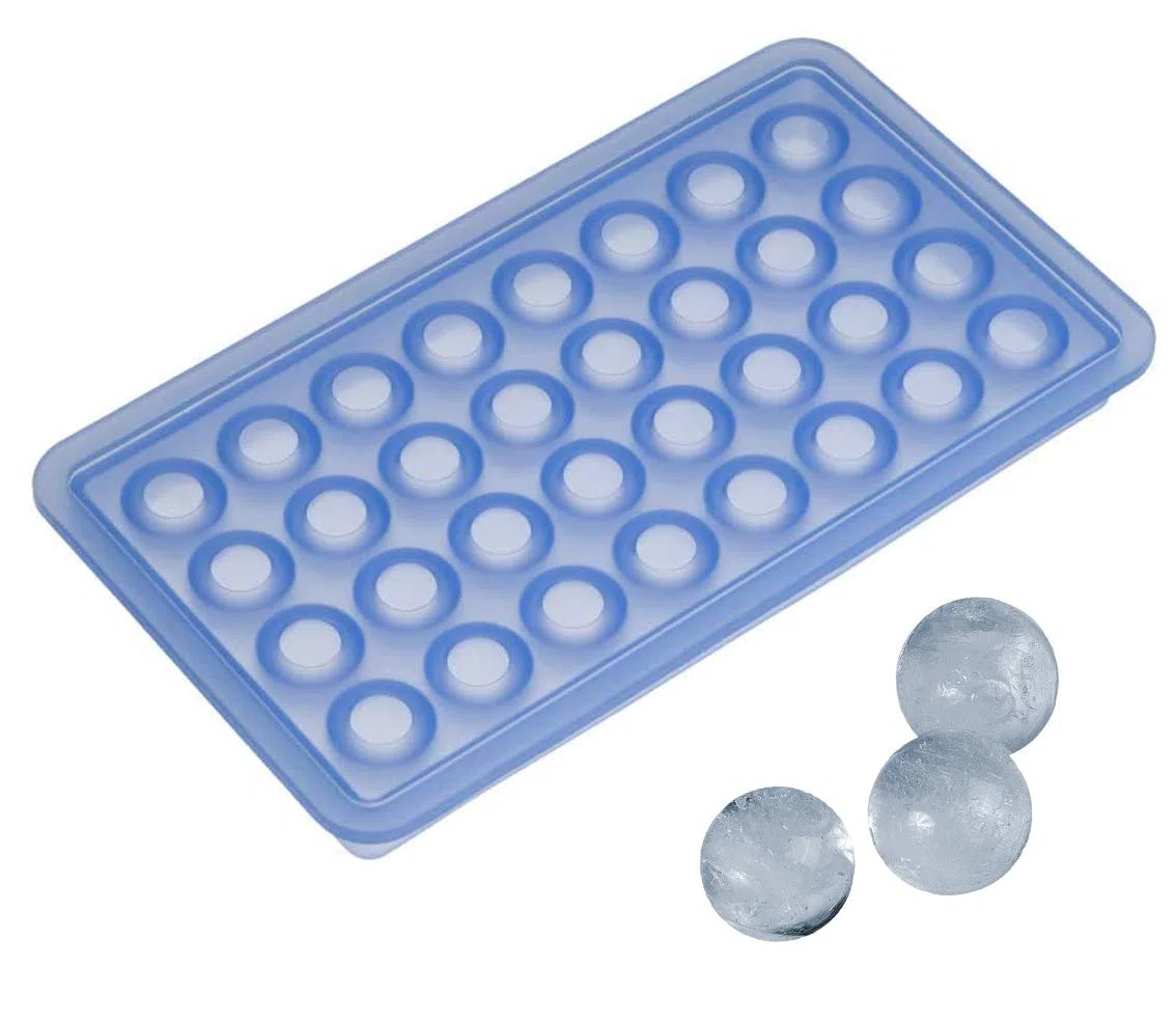 Lurch 10435 - Stampo per ghiaccioli a Forma sferica da Ø 20 mm, Colore: Blu Ghiaccio
