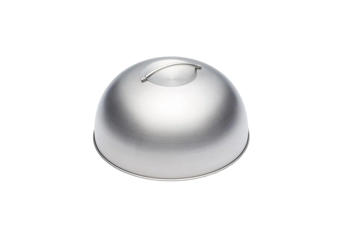MasterClass Cloche per Hamburger e per Sciogliere Il Formaggio, Acciaio Inox, 22,5 x 12 x 16 cm, Argento
