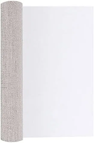 Rotolo di Tela per Dipingere Rotolo di tela per pittura Rotolo di tela Rotolo di tela da 5 m Tela bianca professionale per pittura Strato di pittura a olio acrilico Tela in misto lino Primer Fornitur