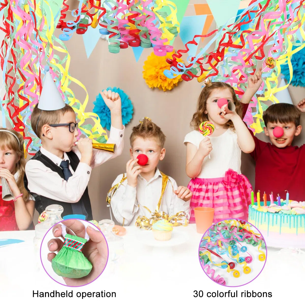 10 stelle filanti per compleanno, coriandoli, stelle filanti, a mano, per feste, compleanni, matrimoni, carnevale, lauree, 10 pezzi