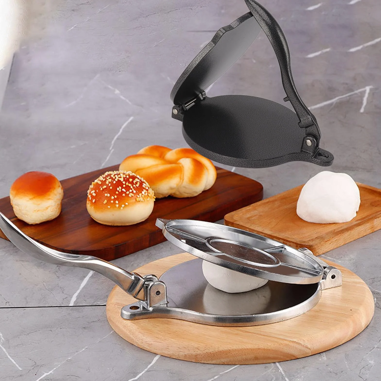 Pressa per Tortilla, Macchina per tortilla, Strumento per Pressa per Tortilla Macchina per Pizza (16 cm)