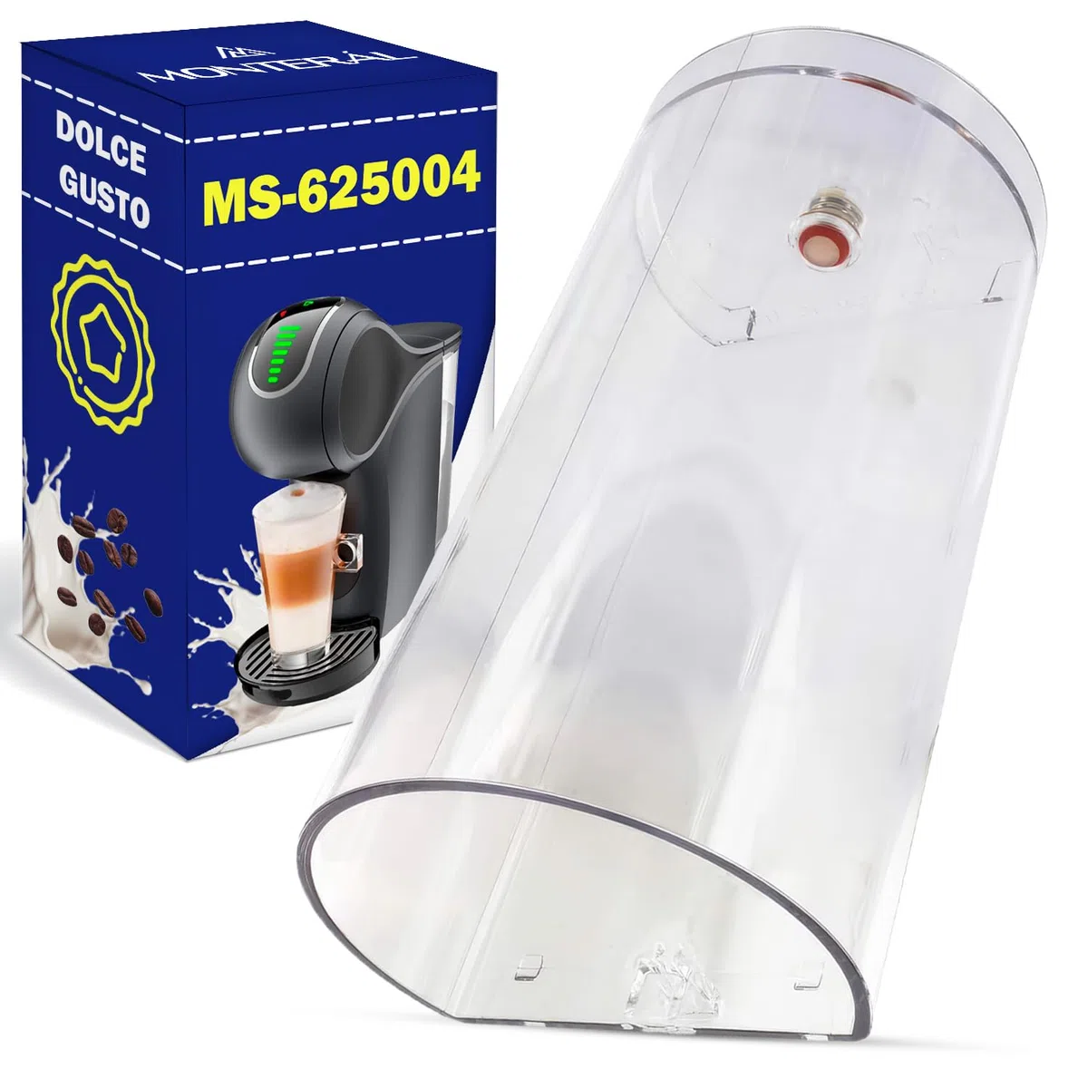 Serbatoio Acqua per Macchina Caffè Cialde con Codice Originale MS-625004 per Krups per Dolce Gusto Genio S - MADE IN EU - Garanzia di 10 Anni - MONTERAL