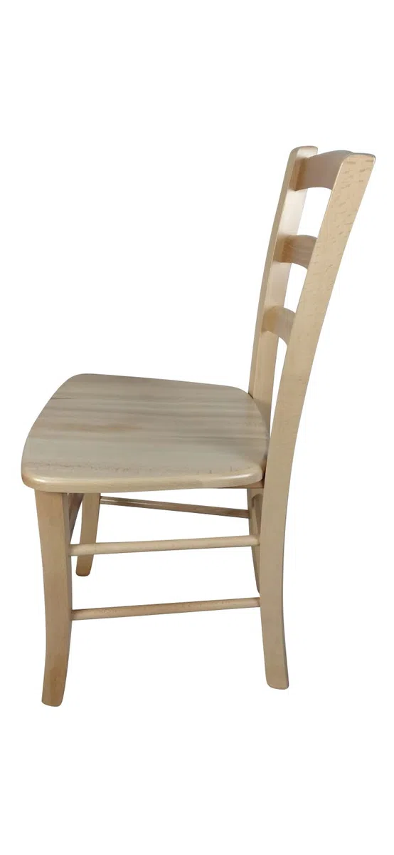 Sedam Srl Sedia Venezia Paesana, Legno Massello, Vari Sedute e Colori, Imbottita Paglia o Massello Cucina Casa Ristorante Agriturismo, Alta qualità, ORDINE MINIMO 2 PEZZI (Naturale, Massello)