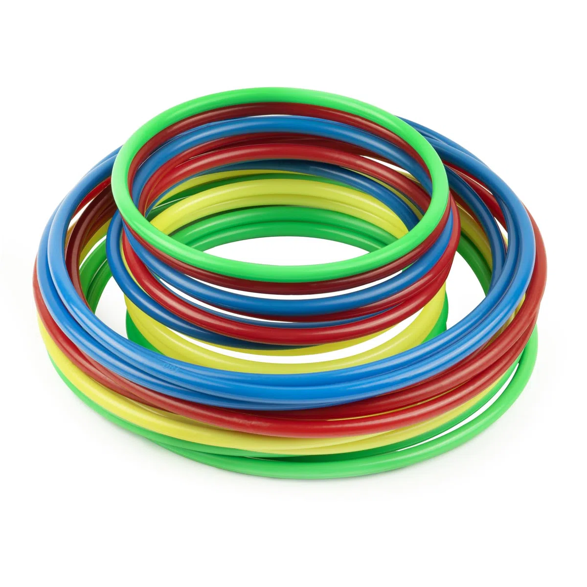 24 pezzi plastica anelli di lancio giocattoli, anelli di lancio cerchi per i bambini, anello di gioco Toss Carnevale per interni all'aperto Sport Party Supplies giochi (12cm-12pz/18cm-12pz)