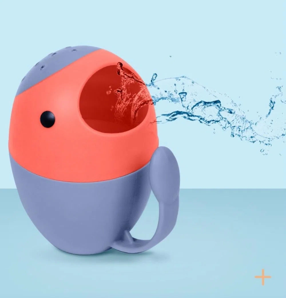 Tazza di Shampoo,Coppa per Shampoo Tazza per Shampoo Doccia Bath Shower Cup Shampoo Rinser Brocca per Bambini e Anziani, Blu