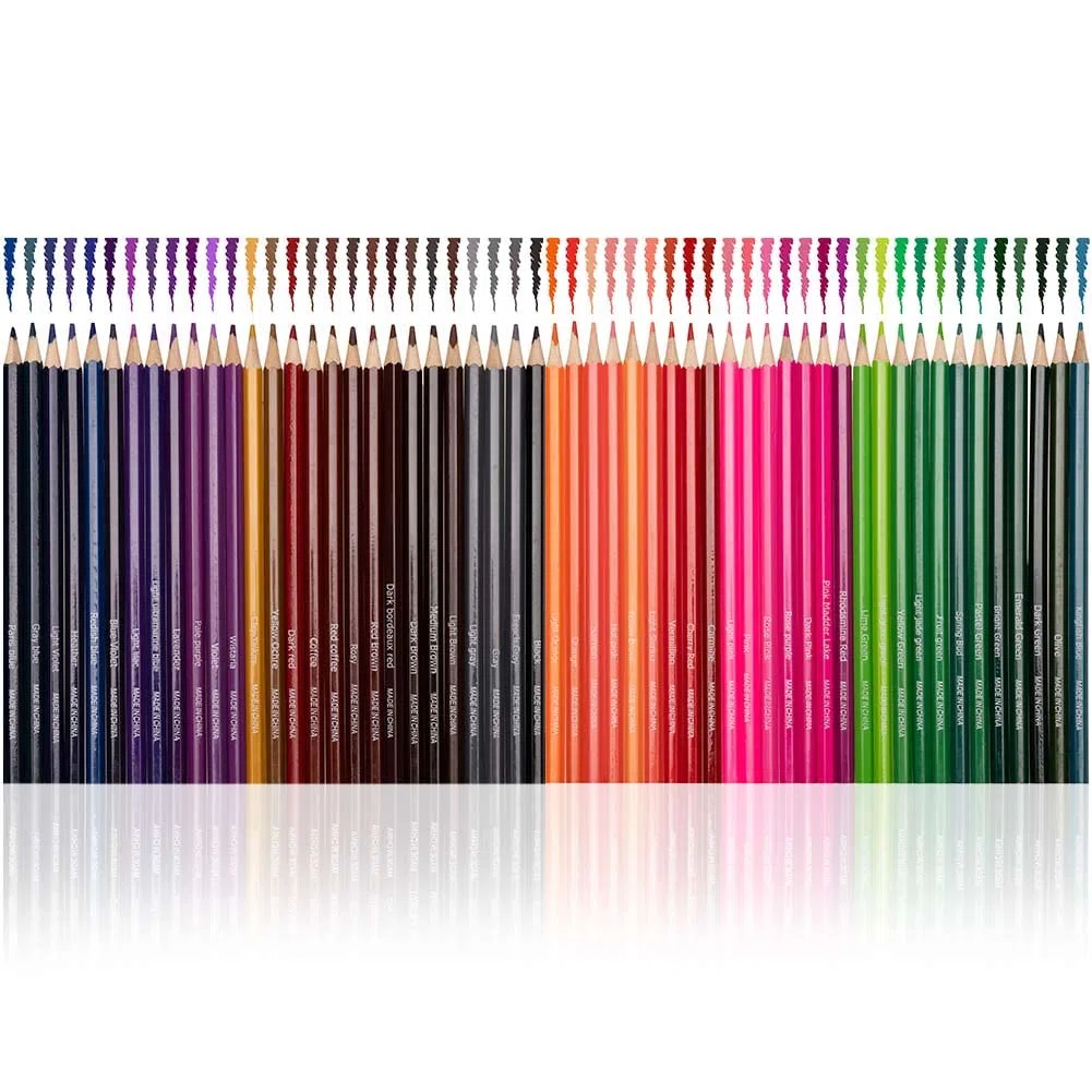 BAKAJI Kit Set Artistico di Matite da Disegno e Schizzo (Astuccio Roll)