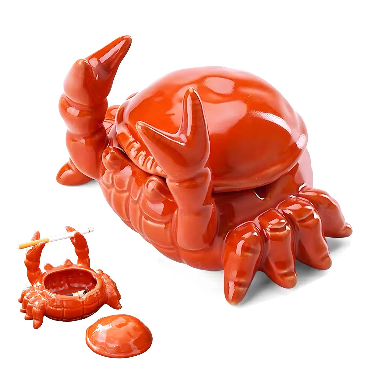 Posacenere da Tavolo, Posacenere di Granchio, Posacenere Simpatico, Posacenere Divertente, Posacenere Particolari per Casa, Bar, Soggiorno, Ristorante, Decorazione per Casa, Ufficio