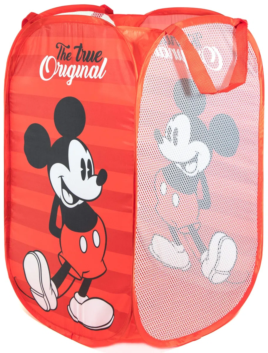 Jay Franco Disney Mickey Mouse - Cesto portabiancheria pop-up da 80 l, per vestiti o giocattoli