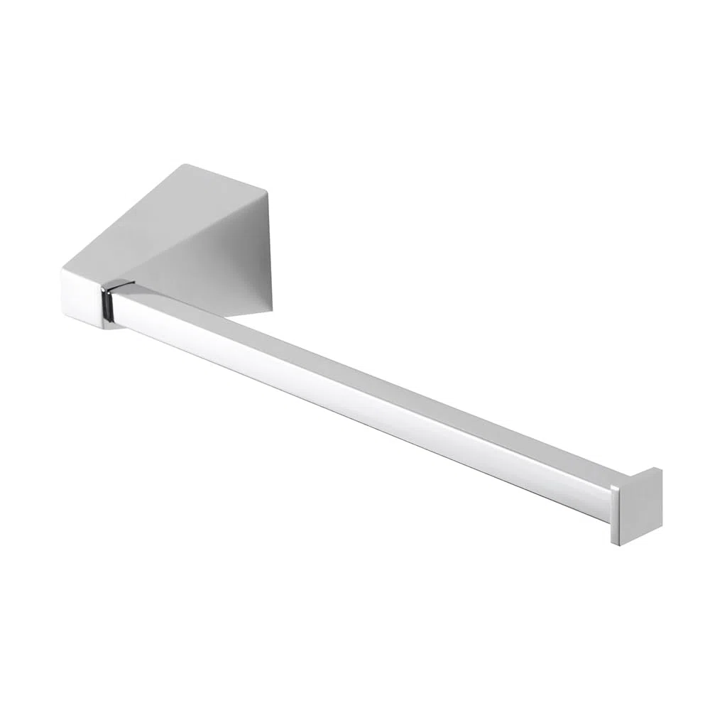 Porta Salviette Da Muro In Acciaio Cromo Linea Accessori Bagno Giza L 14 X P 7 X H 4 Cm, Con Fissaggi Inclusi