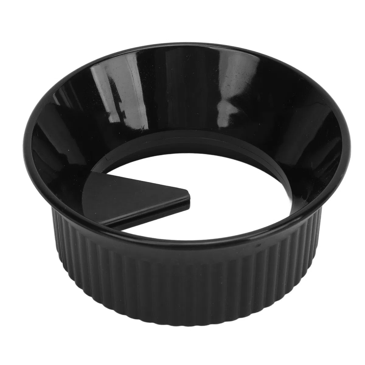 Imbuto Dosatore per Moka, Riempitivo per Caffè Piano Cottura Strumento di Distribuzione per Caffettiera Espresso Anello Dosatore per Caffettiera per Valvola Singola(150ml-Nero)
