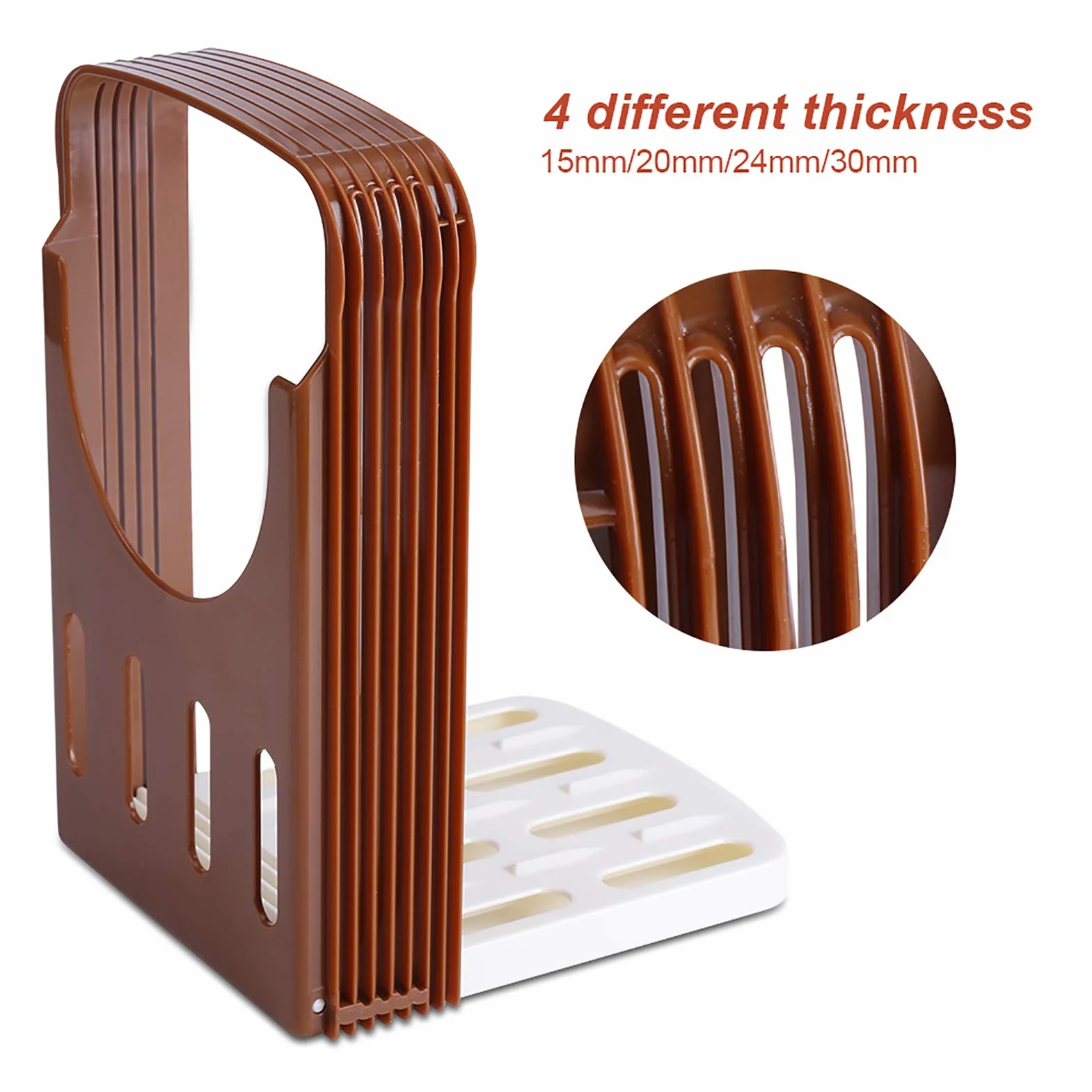Affettatrice per pane, affettatrice per pane manuale guida per il taglio del pane tostato tagliere il pane con supporto per briciolare con 4 diversi spessori sandwich maker toast affettatrice