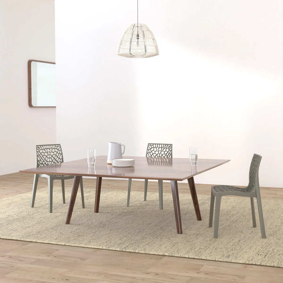 Grand Soleil S6316GP Grandsoleil Upon Gruvyer Sedia Impilabile, in Polipropilene, Grigio Perla, 51.X 52.X 81.Cm, Pearl Grey, 51 X 52 X 81 Cm