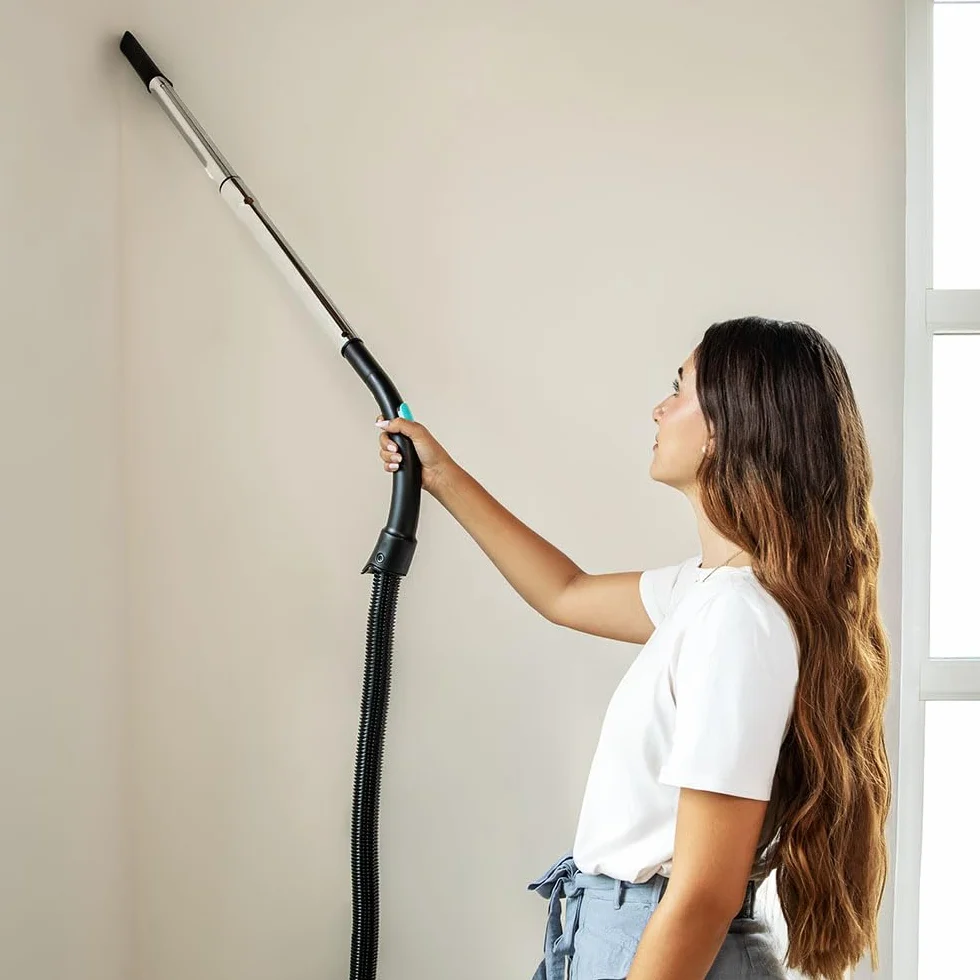 Cecotec Aspirapolvere a Traino con Sacco 2L Conga Powerbag 2000 Compact Plus. 800W, Filtraggio Alta Efficienza, Tubo Telescopico Metallico, Include Accessori per Mobili e Angoli