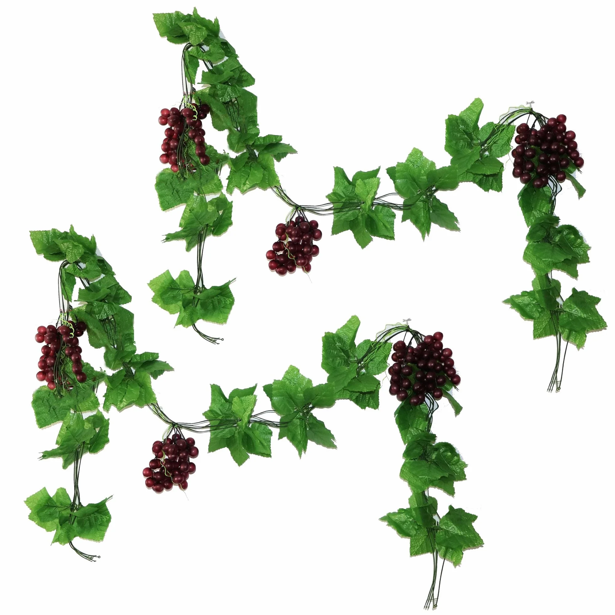 2 pcs,Grappoli Di Uva Artificiale,Plastica Simulata Frutta,6 Set Di Uva Spiedini,Plastica Uva Spiedini Artificiale,Utilizzato Per La Decorazione,Oggetti Di Scena