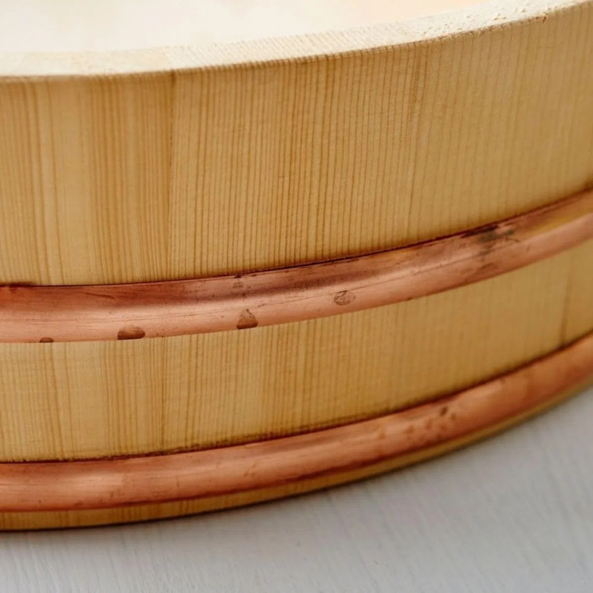 REISHUNGER Hangiri Ciotola in Legno principiante (Ø 60 cm) - Disponibile da 30 cm a 60 cm - Set in Legno per Riso Sushi