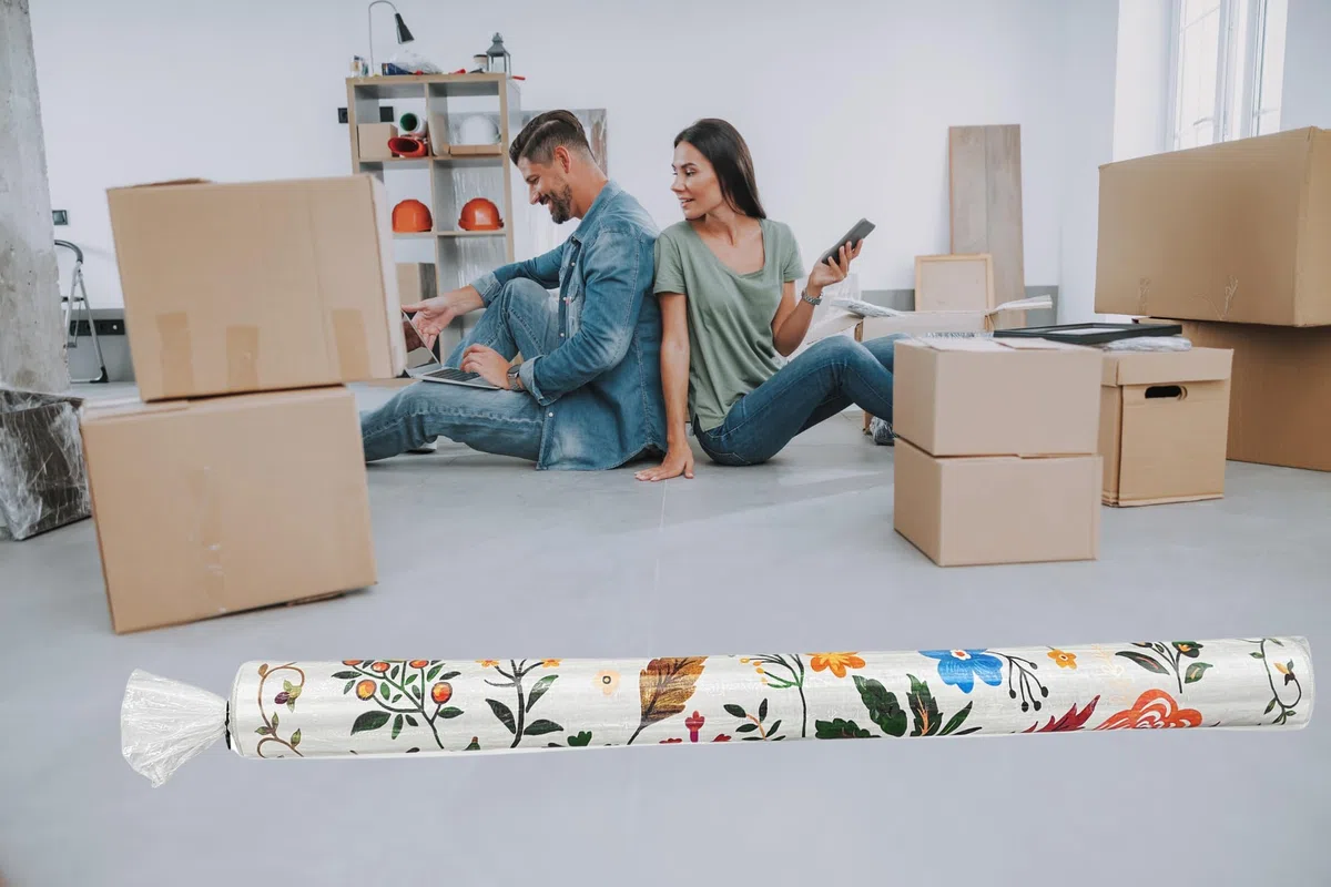 Custodia per tappeti e fascette, senza fori di ventilazione, dimensioni enormi per tappeti fino a 270 x 360 cm, protegge i tappeti arrotolati per spostarsi o riporre