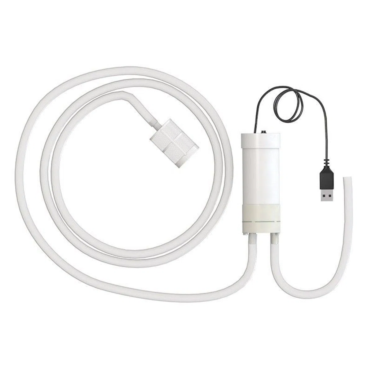 F Fityle Pompa autoadescante a sifone elettrico, pompa per travaso vino, facile da usare, multifunzione USB, compatta, con tubo flessibile, leggera per, Tubo 1.6 M