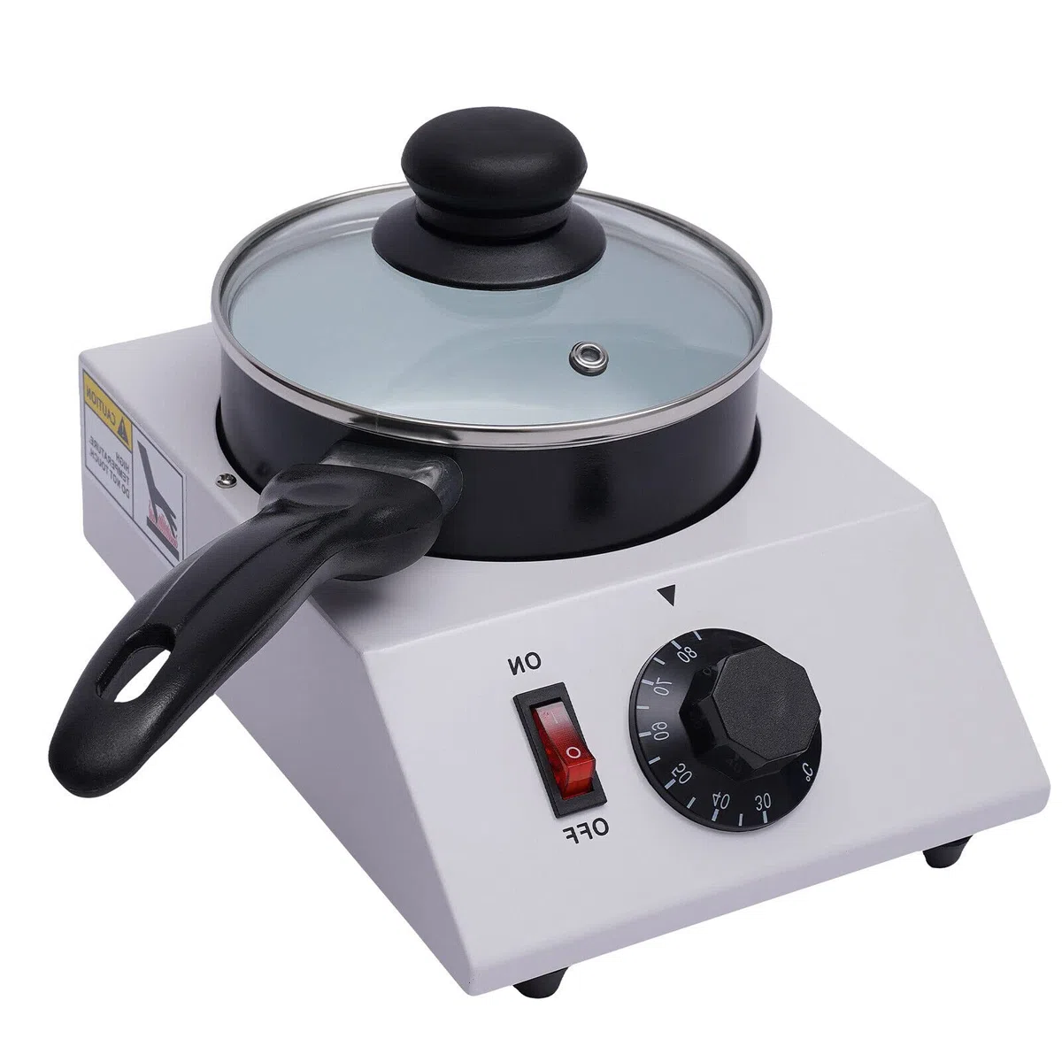 DiLiBee Temperatrice Macchina per Cioccolato 1,2 L Fuso Sciogli Cioccolata Melting Pot Melter con Padella in Ceramica 40W