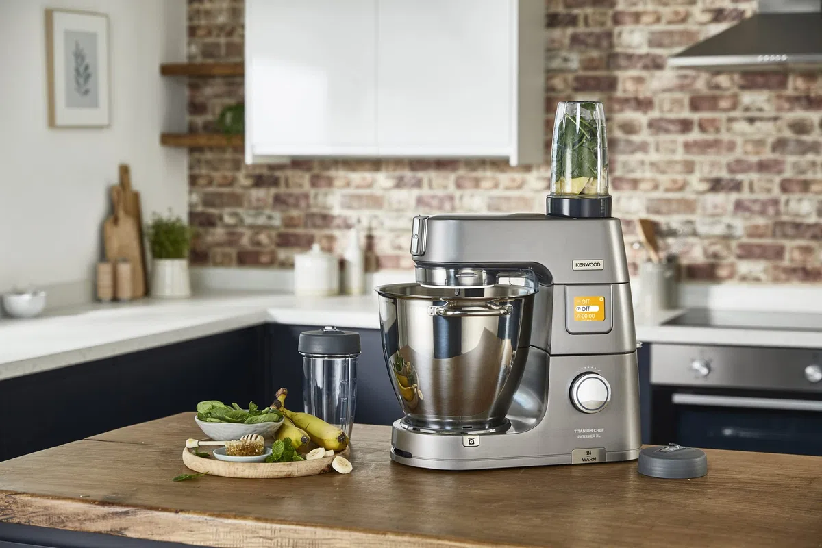 Kenwood KAH740PL Accessorio Frullatore Smoothie-to-go Blend - Xtract per impastatrici Planetarie, frullati nutrienti in modo semplice e veloce, in dotazione 2 bicchieri da 0,6L, lame in acciaio inox