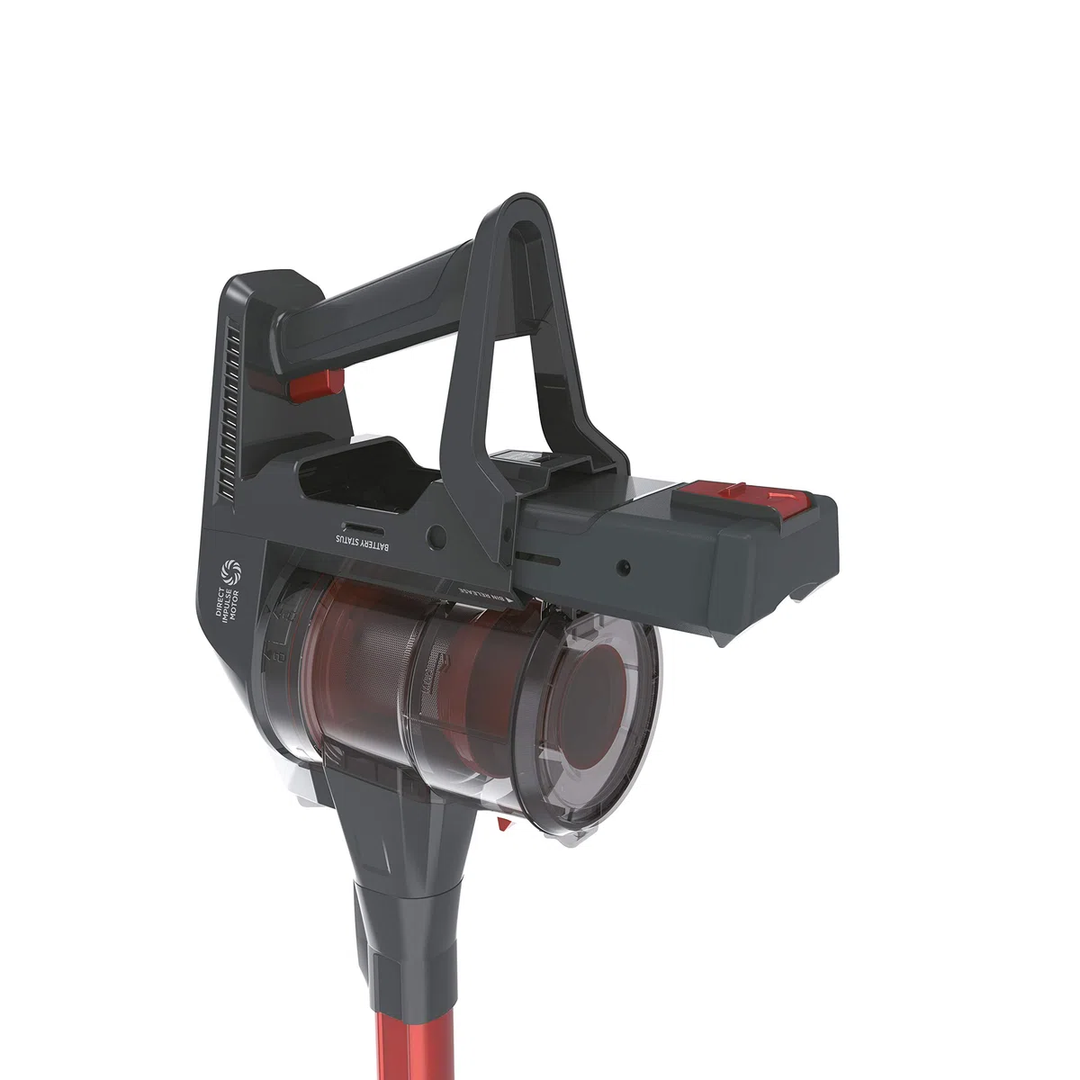 Hoover Hf322Afp 011 39400957 Scopa Ricaricabile senza Filo, 44.4W, 80 Decibel, Grigio Ossidiana e Rosso Metallizzato