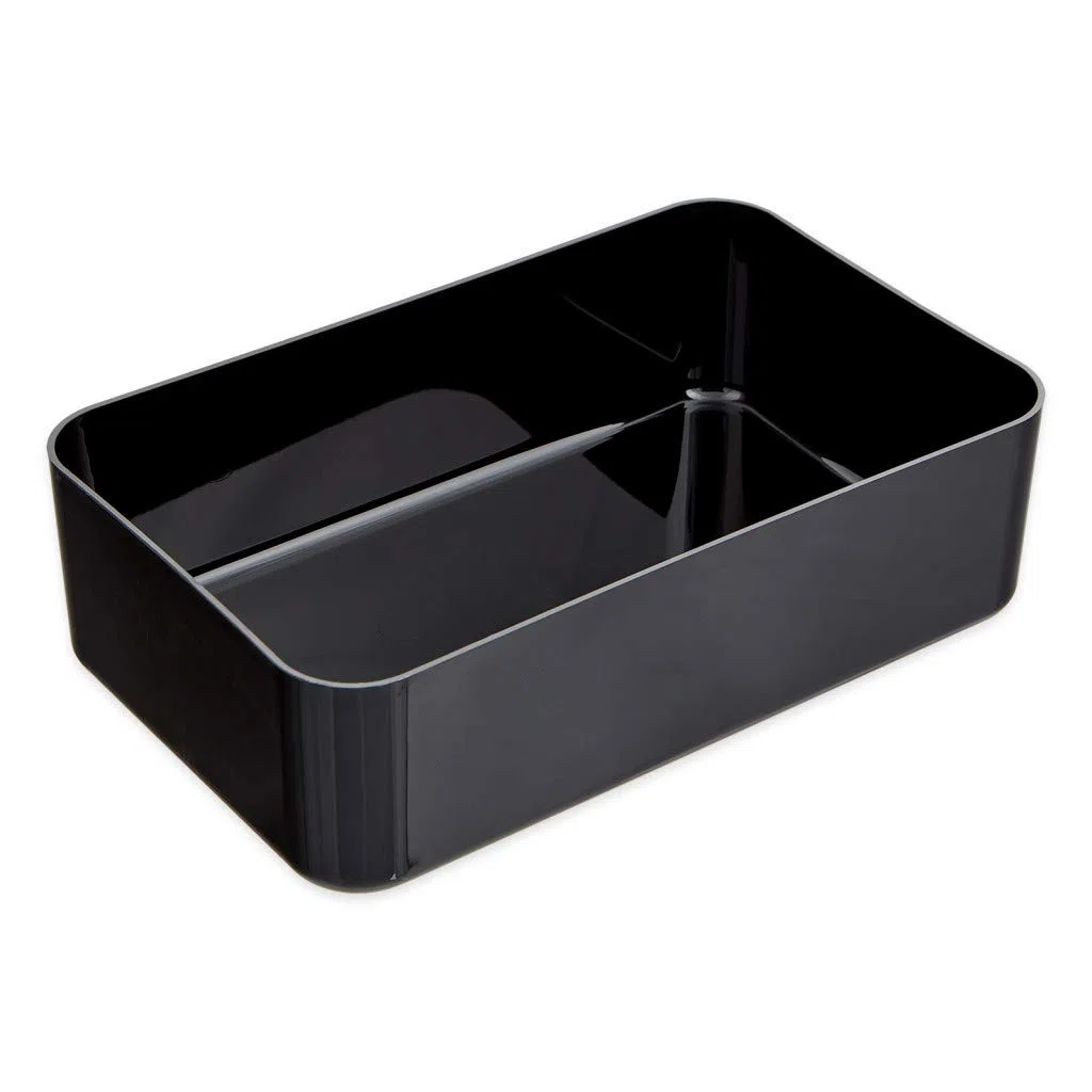 thermohauser Vaschetta in plastica SAN, 30 x 19 x 9 cm, colore nero