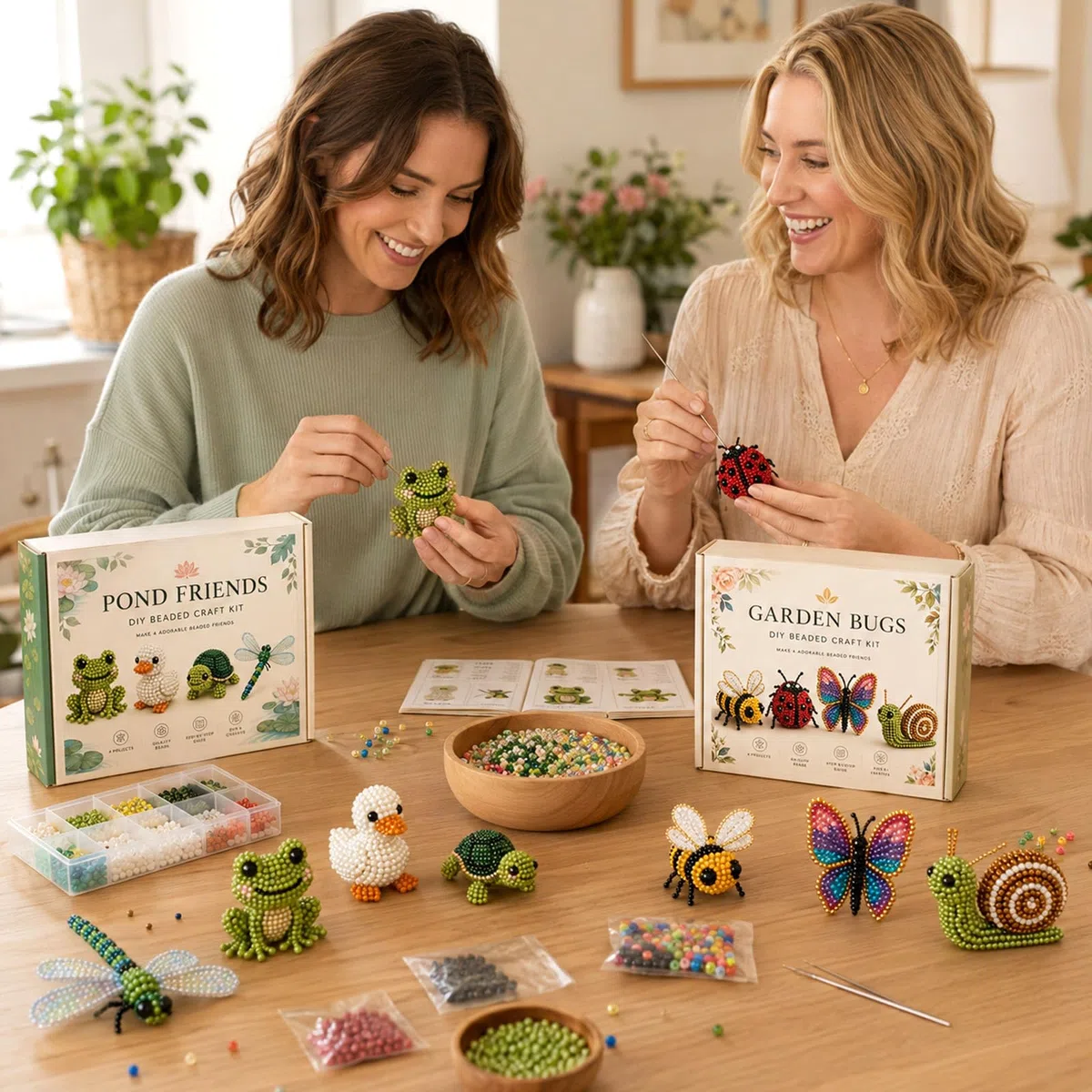 Kit perline per animali 3D fai da te, kit gioielli adulti con accessori completi per principianti, adolescenti e bambini – Decorazione casa ufficio e regalo (5-Insetto da giardino 02)
