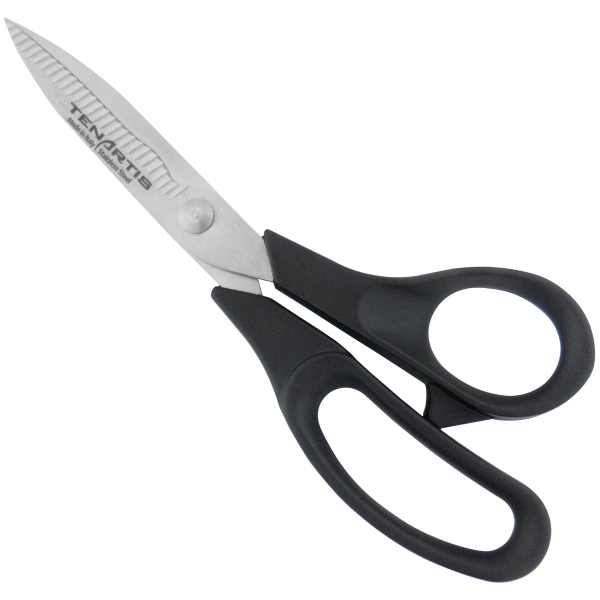Forbici da Cucina in Acciaio Inox per Tagliare e Pulire il Pesce con Custodia in PVC - Tenartis 559 Made in Italy
