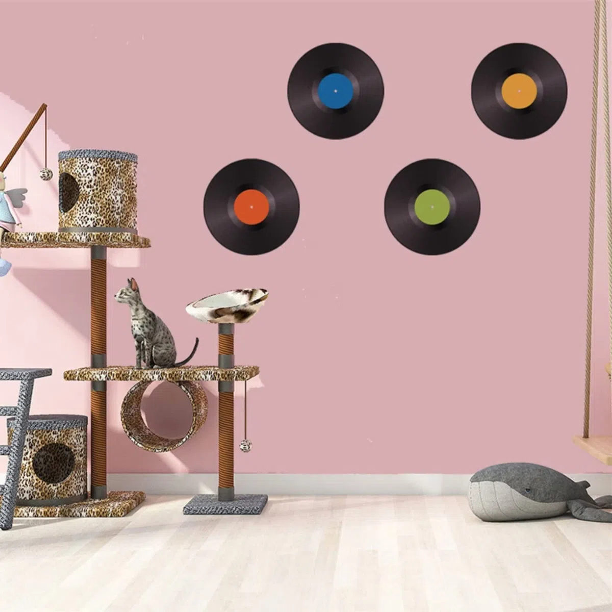 10 Pollici Bianco Dischi in Vinile Falso 8 Pezzi 1 Pacchetto per l'arredamento Indipendente Stanza estetica o Decorazione della casa in Camera da Letto o Soggiorno a Parete Disco Studio
