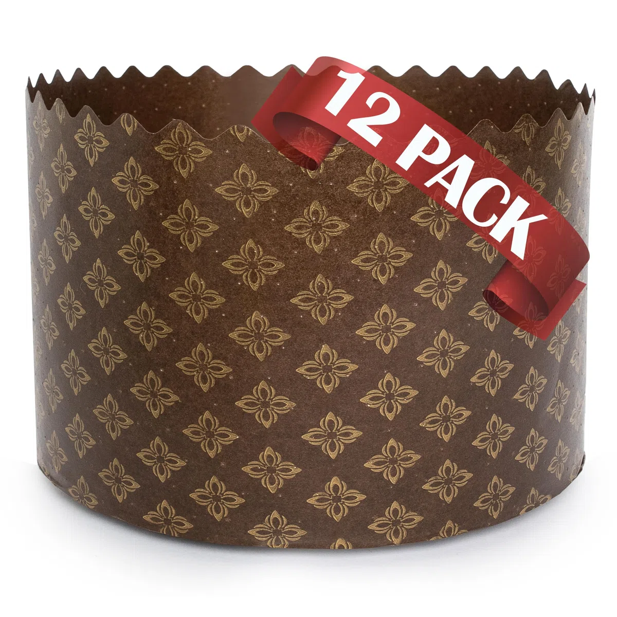 Paska Mold Kulich - Stampi per panettone in carta (12 confezioni da 425,2 g) per pane pasquale, stampi per panettone, panetone, 13 x 8,5 cm