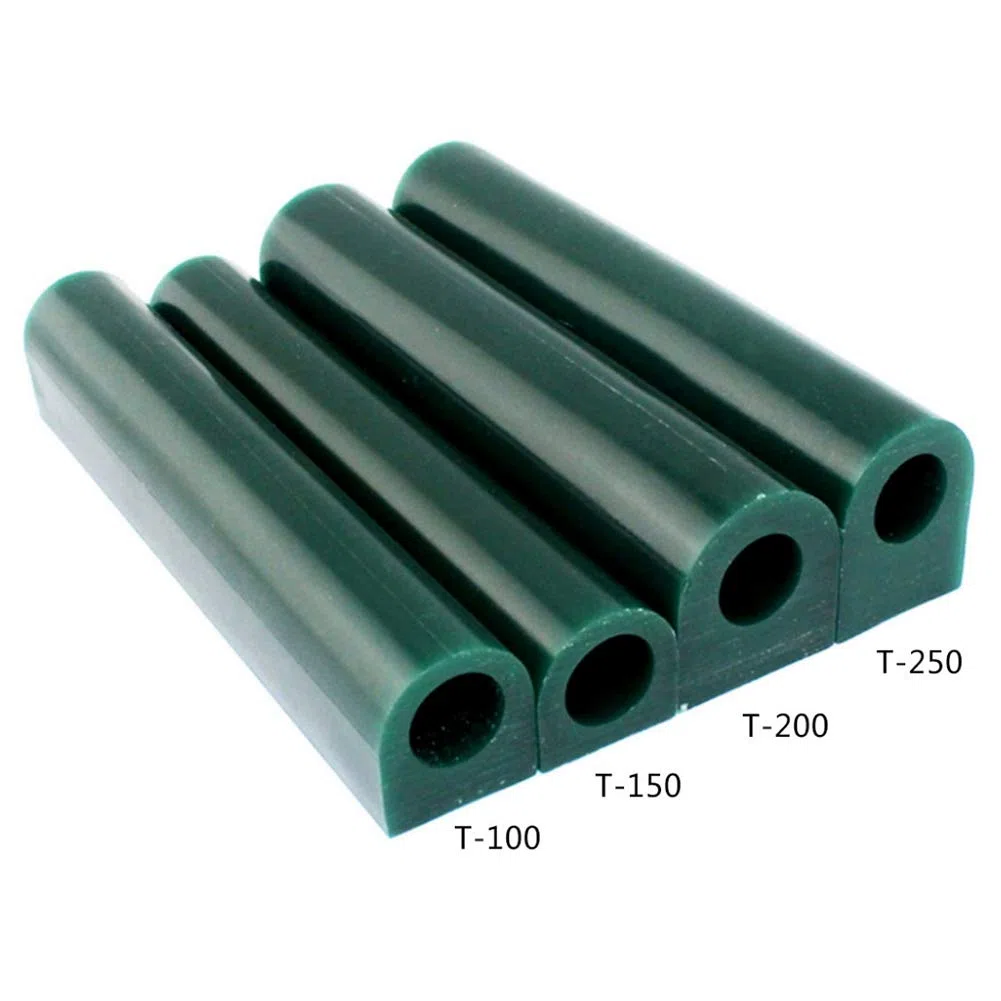 Anello gioielli strumento verde intaglio cera tubo, intaglio cera anello tubo per fare anelli stampo tondo cera tubo con foro centrato cera dura solido intaglio cera tubo vuoto grande lato(T250)