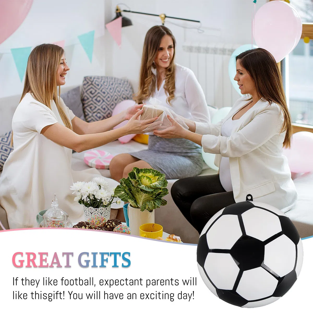 Pallone Gender Reveal Calcio, Pallone da Calcio per Baby Shower, Gender Reveal Party Pallone Calcio, Kit Pallone Baby Shower Calcio, Gender Reveal Pallone Calcio Baby Shower Boy or Girl