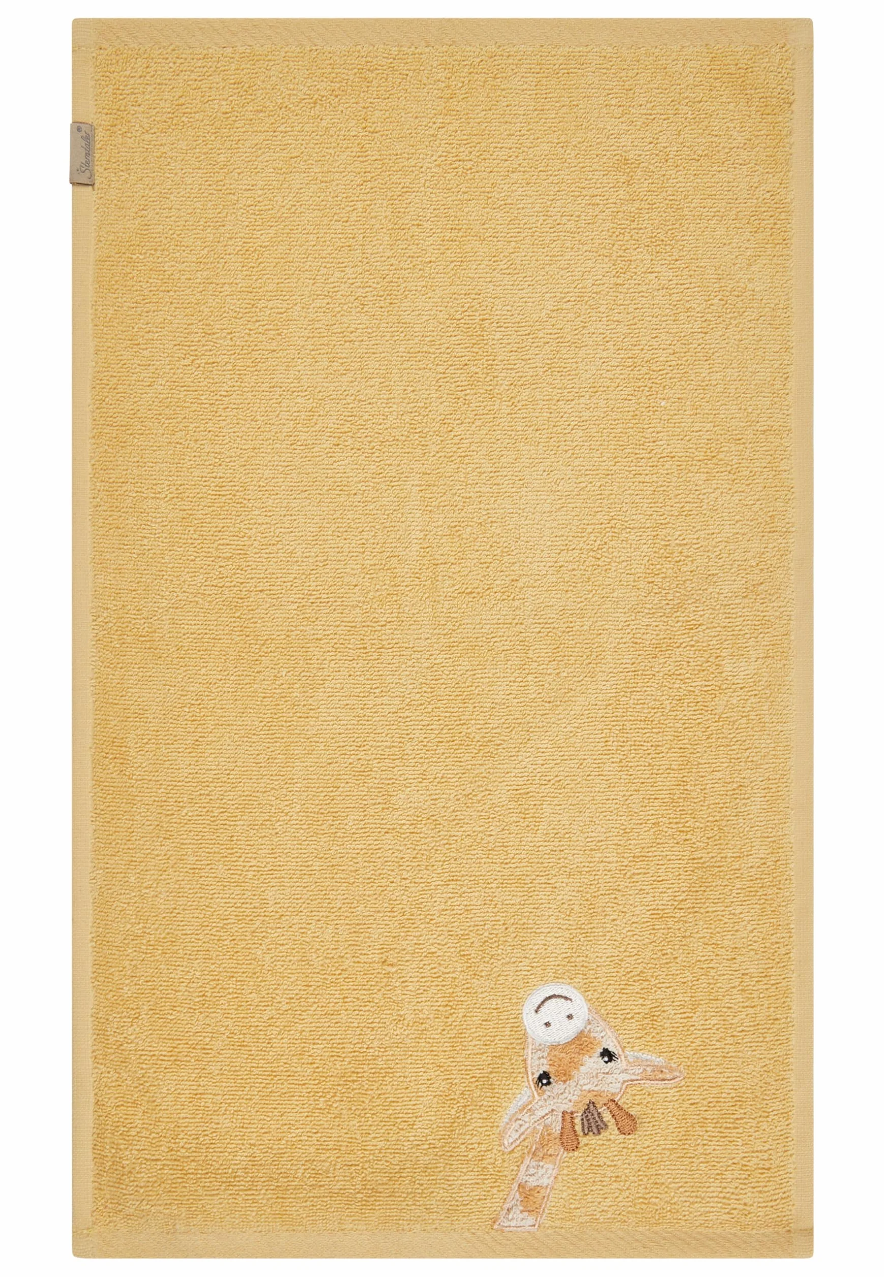 Sterntaler Asciugamano per bambini, confezione doppia, giraffa e leone, 50 x 30 cm, asciugamano in cotone assorbente con bellissimi bordi intrecciati, graziose applicazioni per neonati e bambini