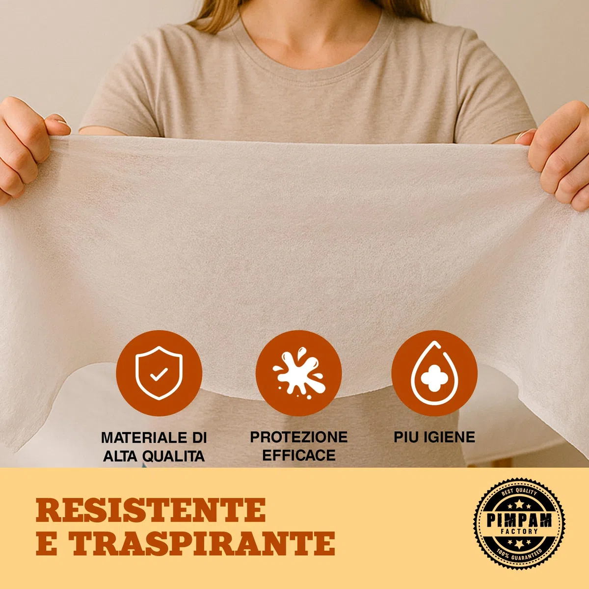 PimPam Factory Copri Lettino da Massaggio TNT non Regolabile - 80x200cm - Pack 10 - Lenzuola Monouso non Regolabile - Coprilettino da Massaggio - Copri Lettino Estetista