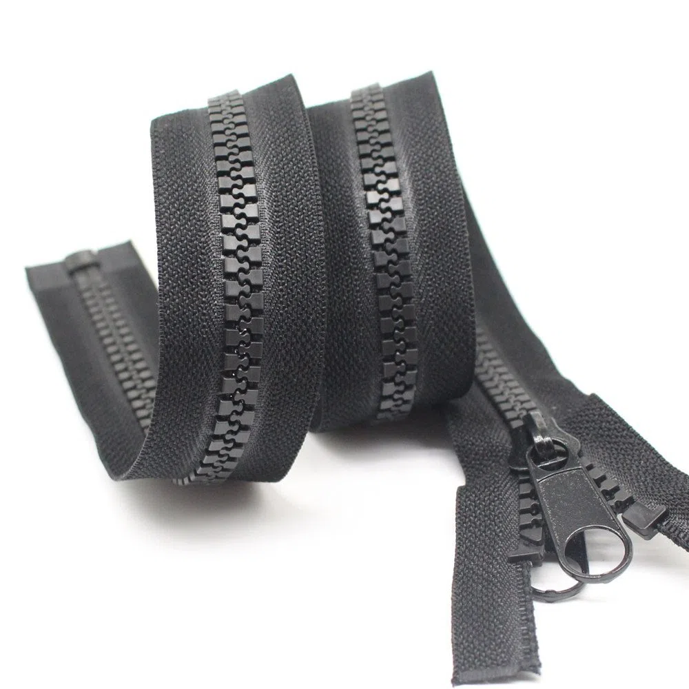 YaHoGa 182 cm #10 separare Grandi plastica Cerniere Lampo Nastro Nero con Doppio Linguetta Slider per Cucire, Sacco a Pelo, Barca, Tela, Copertura, Trampolino, Cuccia, Tenda